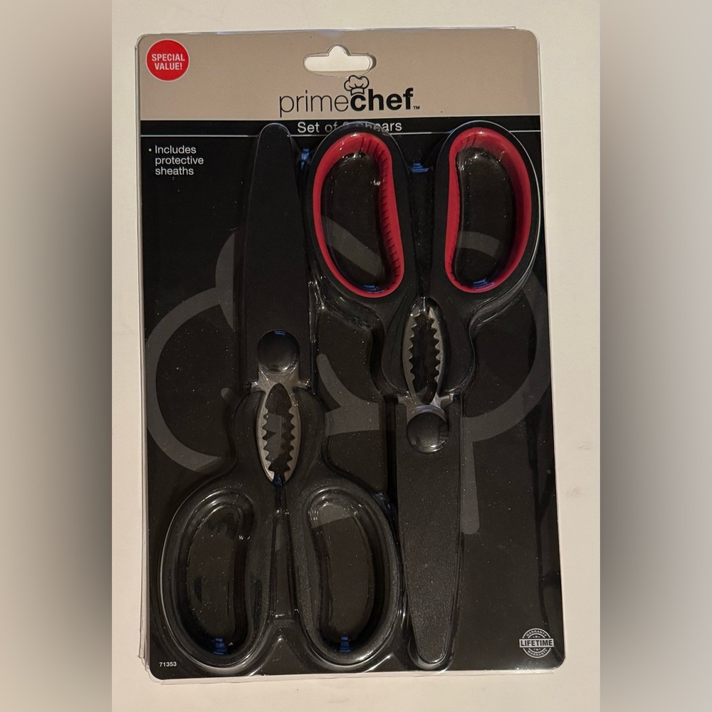 Kitchen Shears Scissors Prime Chef Set of 2 Pull Apart for Cleaning